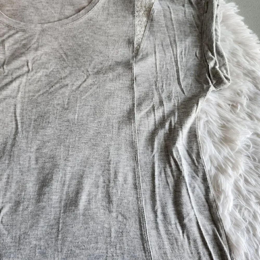 Cato Gray Flared Short Sleeve Tunic - Picture 8 of 11